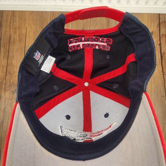 New England Patriots Youth Hat Cap Snapback Blue Red Team Apparel NFL Sport Logo - Picture 9 of 11